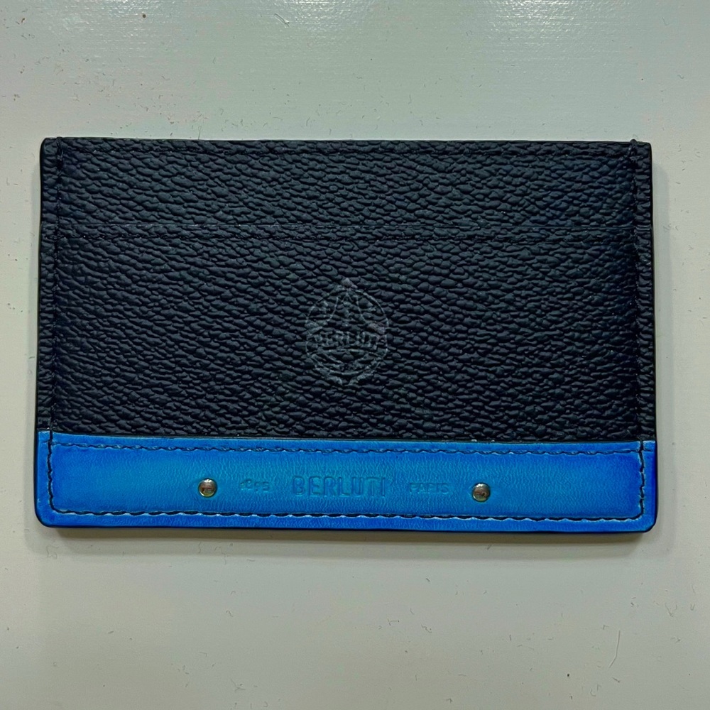 Berluti Séjour Canvas And Leather Card Holder